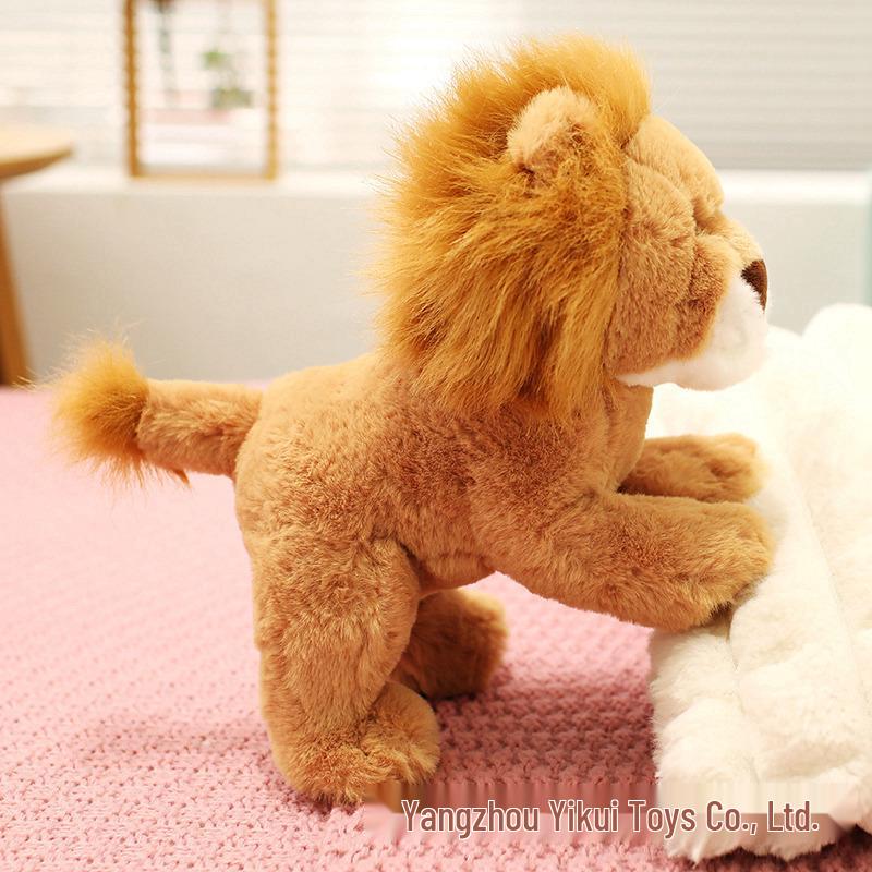 INS Style Wild Animal Plush Toy: Lynx, Lion, Lemur, Owl Doll - Creative Gift