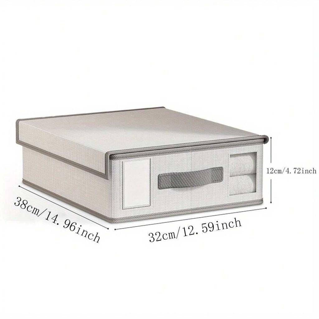 Laken Set Opbergdoos Organizer Stof Vouwen Raam Rits Deken Organizer Doos Kledingkast Bed Kleding Opberg Organizer