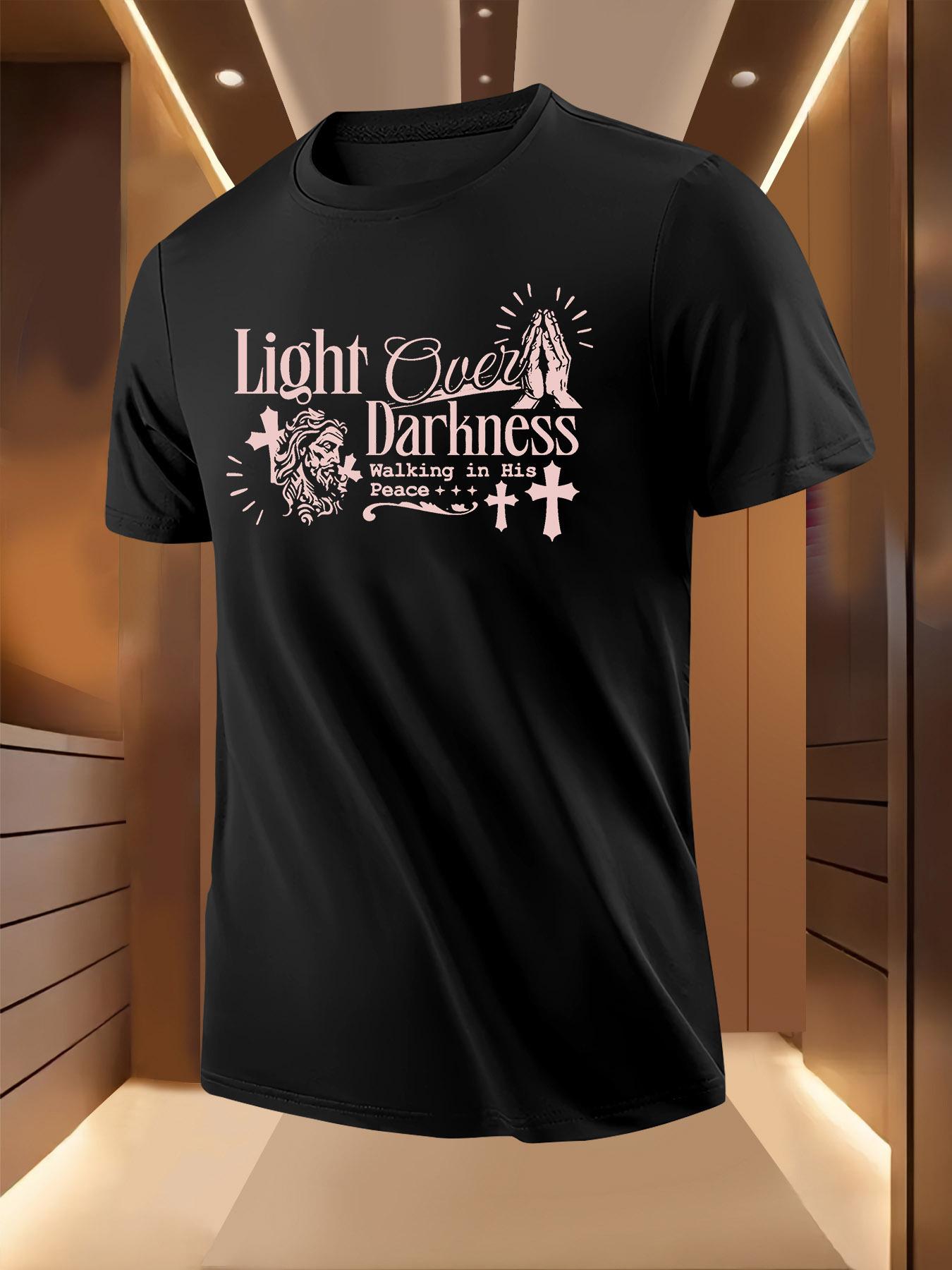 Pink Religious Light Print Tshirt - Breathable Lightweigh... XXL