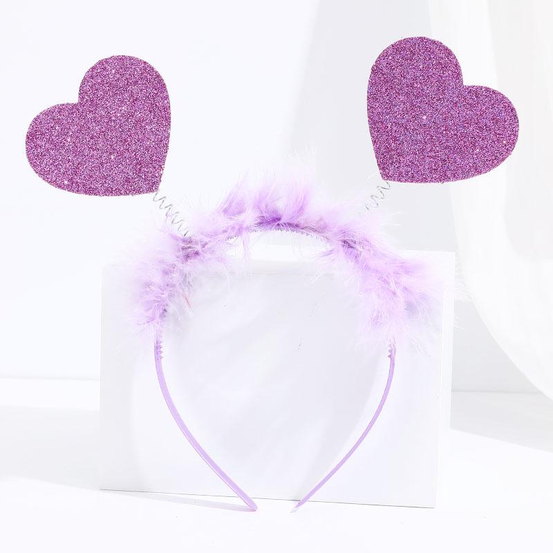 Valentine's Day Red Heart Headband Hair Clip - Wedding & Party Photo Prop