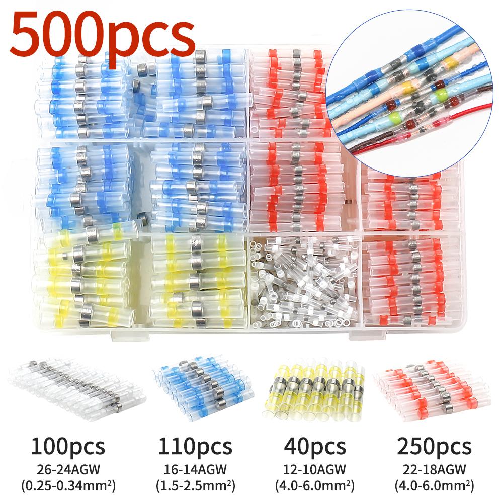 KIT 500SZT QUICK CONNECTION TYPE OF Thermoshrink Connector Clamp Connector