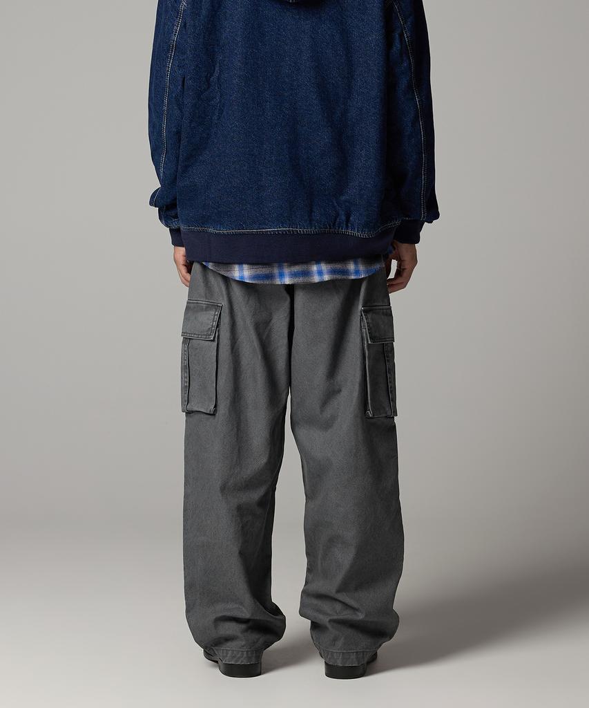DICKIES Washed Duck Canvas Cargo Pants Charcoal