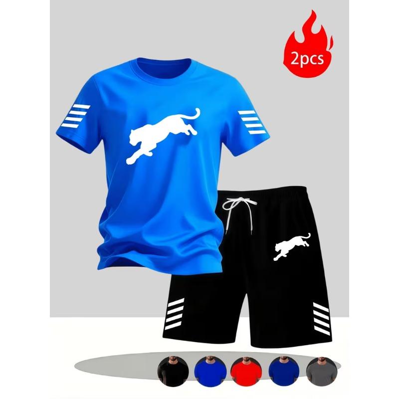 Neue Street Trendy Herren Sommer Atmungsaktiv Sportbekleidung Kurzarm Shorts Leicht Schnelltrocknend Bequem Modisch Sport