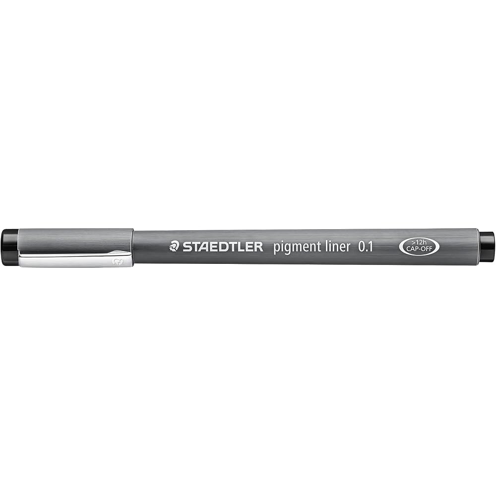 Staedtler Water-based Pen Pigment Liners, Black, 0.1mm, 10pcs 308 01/9