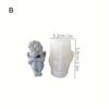 1pcs Candle Making Resin Mold Cute Angel Scented Candle Silicone Mold Homemade Winged Angel Candle Mold Cake Chocolate Soap Mold