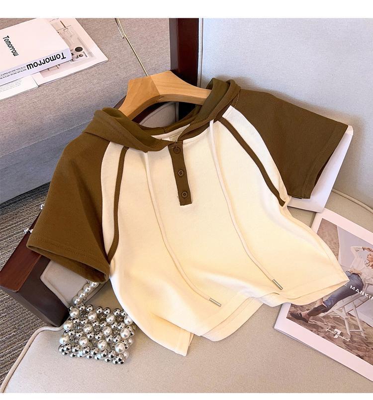 Set sport de vară pentru fete, stil coreean 2025: Top cu mânecă scurtă și pantaloni scurți