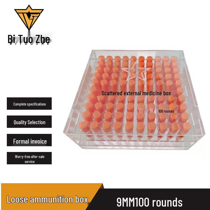 Transparent Plastic Ammunition Storage Box