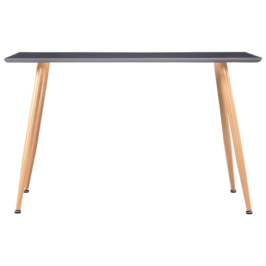 Dining Table Grey and Oak Coloured 120*60*74 cm MDF