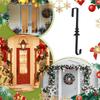 Christmas Wreath Hook Party Decoration Christmas Door Wreath Hanger Heavy Duty Hook Home Offices Ornament for Porch Easter