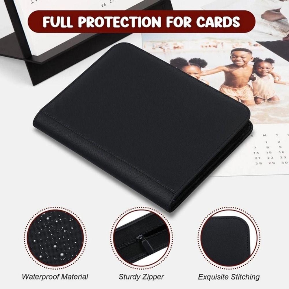 160 Card Slot Trading Card Holder Book PU Cover Card Folder Album  Card Game Organization