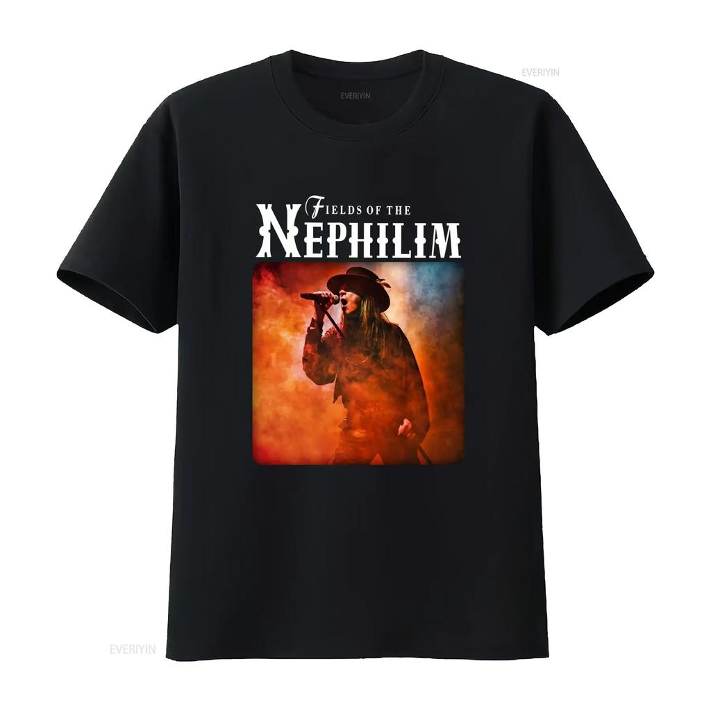 Fields of Nephilim Rock Band T Shirt for Men and Women Gothic with Concert Print Streetwear H
