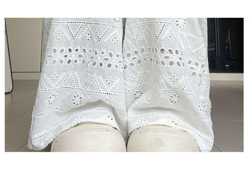 Women's Chic 2026 Lace Hollow Drape Wide-Leg Summer Pants