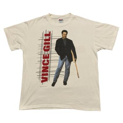 Vintage Vince Gill On Tour 1996 T-shirt L (42-44) Single Stitch Made In USA