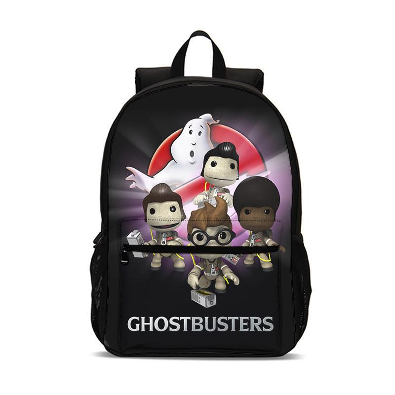 Ghost Busters Bookbag For Students With Nylon Material And Large Capacity For Daily Use
