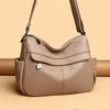Bag Women's New Mother Bag Simple and Fashionable Shoulder Bag Soft Leather Women's Large-capacity Messenger Bag Tide