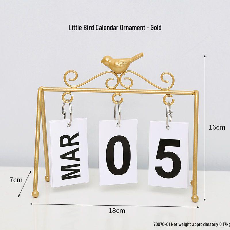 Simple Wood Flip Calendar: Perpetual Desk Ornament & Photo Prop