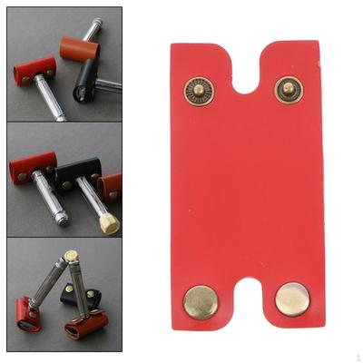 Shaver Head Protective Sheath PU Durable Long Service Life Portable for Home Red