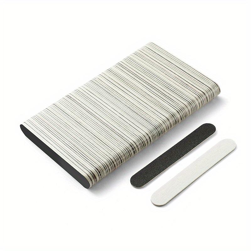 100pcs Double Side Nail Files Mini Wood Sanding Buffer Block Set For Gel Polish Manicure Pedicure Salon Nail Art Tools