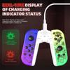 Joy RGB LED 5.2 BT Switch L/R Joypad For N Switch/Oled/Lite Wireless Gamepad With Grip For PC Yuzu 3D Dual Vibration Joystick