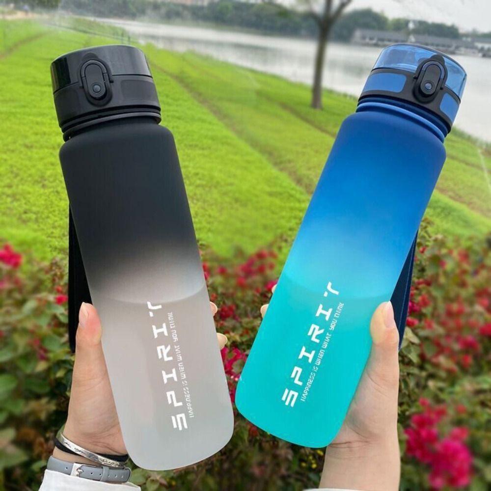 

Leakproof Frosted Drink Bottle 650/100ML Water Jugs Outdoor Sports Travel Kettle 650ml-D