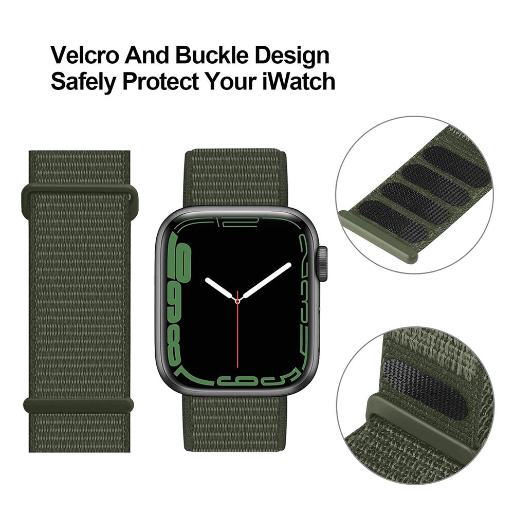 1PC Nylon Strap For Apple Watch Band Ultra 2 49mm 45mm 44mm 42mm Adjustable Elastic Bracelet
