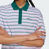 Adidas Striped Comfortable Casual Short Sleeve Polo Shirt Women Polo Shirts Light-Purple JC6165