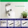Toilet Paper Roll Holder with Curve Cover Stainless Steel Wall Mounted for Bathroom