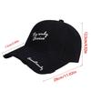 Adjustable Cotton Baseball Cap With Embroidery Letter Design For Men And Women Sun Protections Outdoor Activity