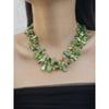 Fashion Retro Green Shell Multi-Layer Twin Necklace Bohemia Accessible Luxury Crystal String Beads Clavicle Chain Neck Chain Tide