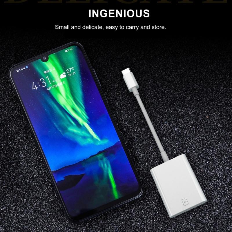 Universal Type C Memory Card Reader Adapter USB C To Card Reader for Cellphone Tablet Portable Camera Viewer Reader
