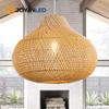 Dia 16.5in Rattan Pendant Lights E26/E27 Wicker Chandeliers Hand-Woven Boho Hanging Lamps Rattan Basket Ceiling Lighting Fixture