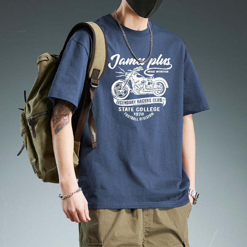 

Новая хлопковая футболка с принтом, круглым вырезом и короткими рукавами для мальчиков. Модная инстаграм-мода. Свободная универсальная одежда для лета. L