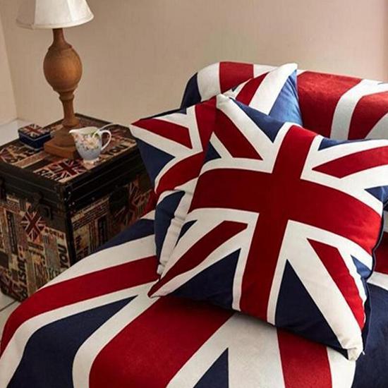 Home American Flag Union Jack France Eiffel Tower Square Sale Vintage Union Jack Seat Pad Cushion Kitchen Garden