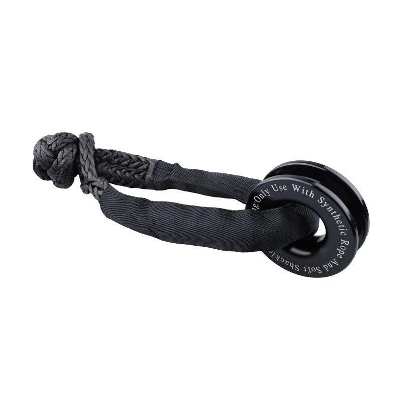 Heavy Duty Snatch Block Soft Shackle Recovery Ring Long Lasting Tow Winch Rope Compatible with ATV UTV Truck