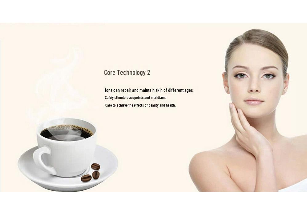 Color Light Vibration Beauty Device: Anti-Wrinkle Skin Rejuvenation Massager with Hot/Cold Therapy and Red/Blue Light