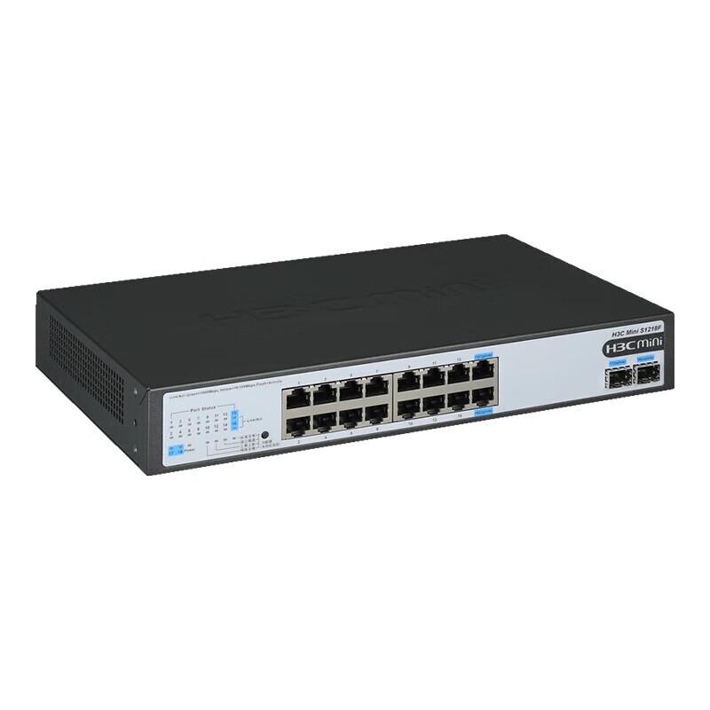 H3C S1218F 16-Port Gigabit Unmanaged PoE Switch