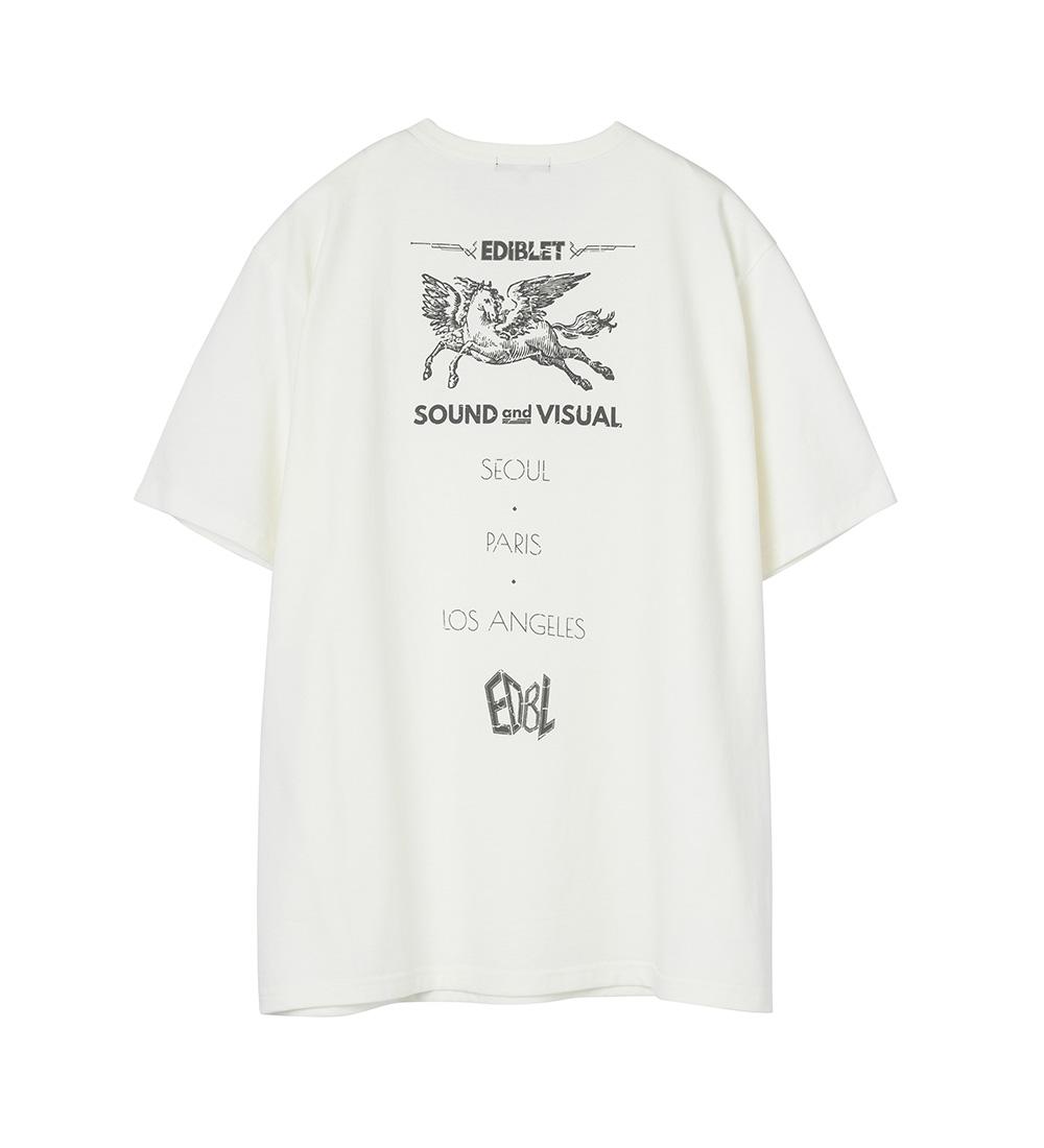 Edible Let Sound And Visual Graphics Regular Fit T-Shirt White L