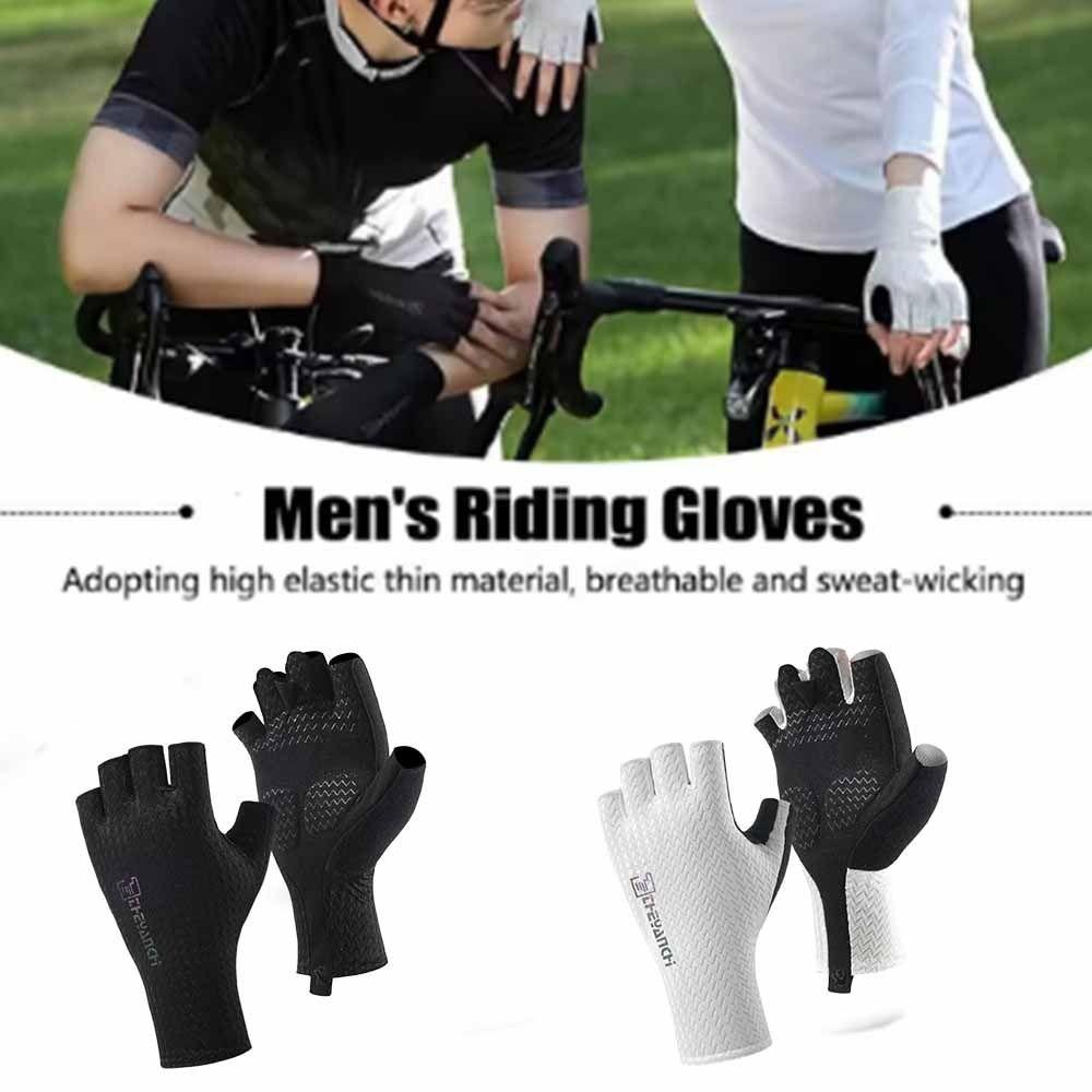 1Pair Breathable Cycling Bike Gloves Shock Absorption Bicycle Gloves Outdoor Sports