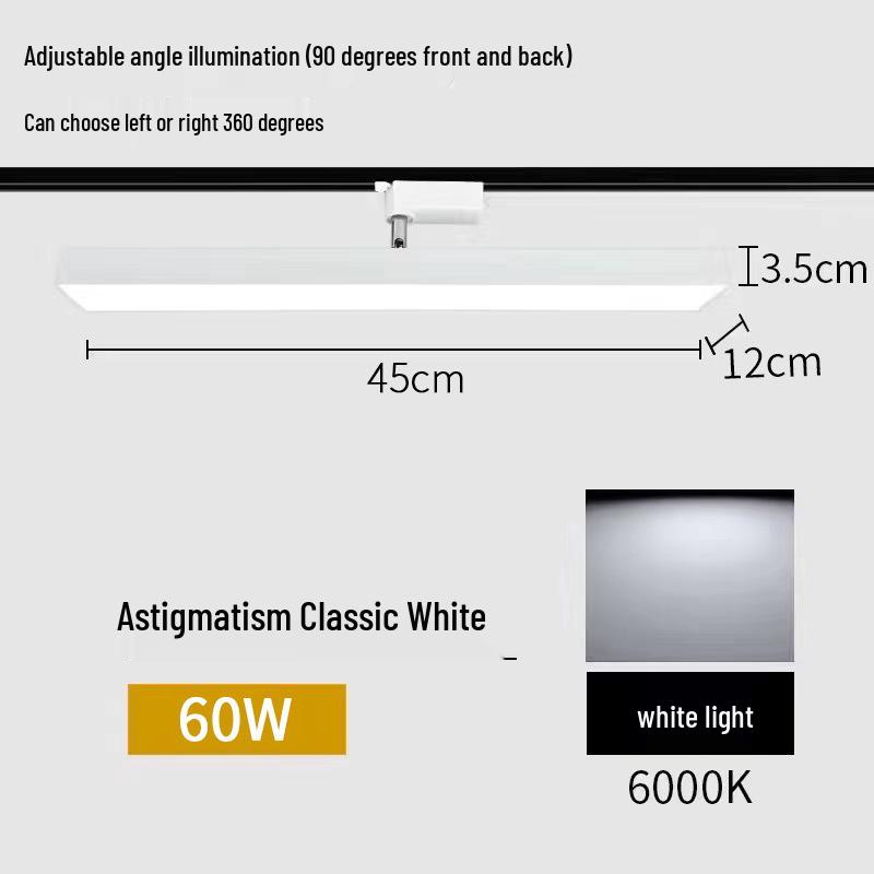 LED Track Spotlight for Live Streams, Clothing Stores & Supermarkets