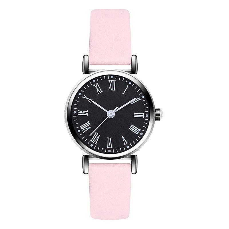 

Новые простые и свежие часы с поясом Женские кварцевые часы Маленький и художественный стиль Академии