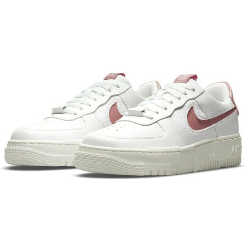 Nike Air Force 1 Low Pixel White Rust Pink Women's Sneakers CK6649-103