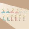 Pinkdudu Vintage Cowboy Hat Zinc Alloy Drop Earring Cute Glass Dripping Boots Hoop Earring Simple Trendy Earring PD2228