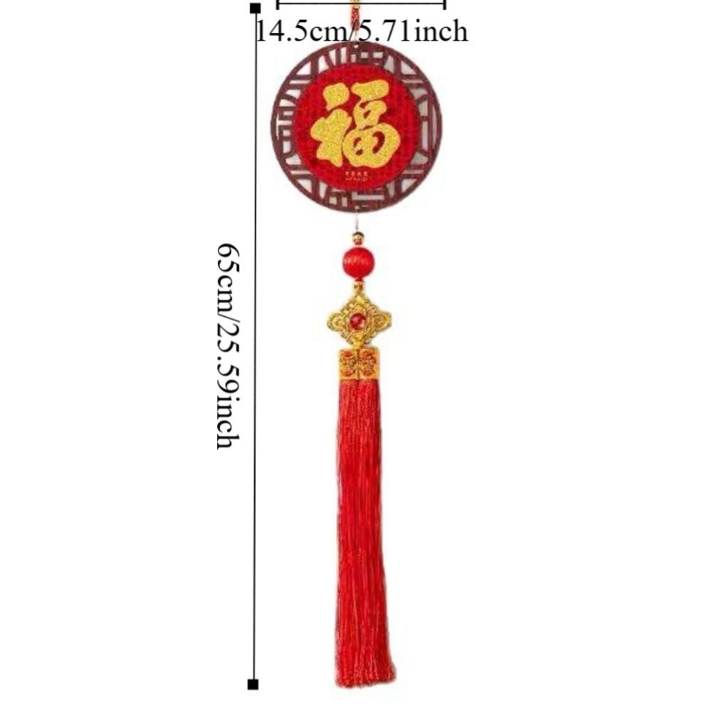 Red Spring Festival Door Decoration Traditional New Year Hanging Ornaments Home
