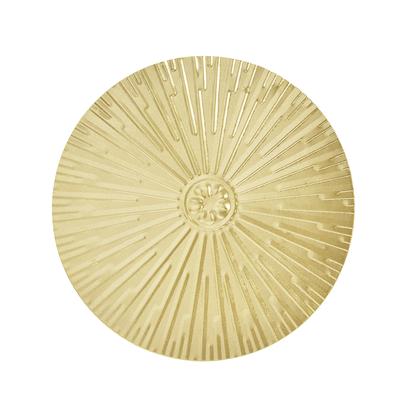 Iron Wall Medallion Raised Grain European Style Unique Design Irregular Metal Disc Wall Decor for Home Decoration Gifts