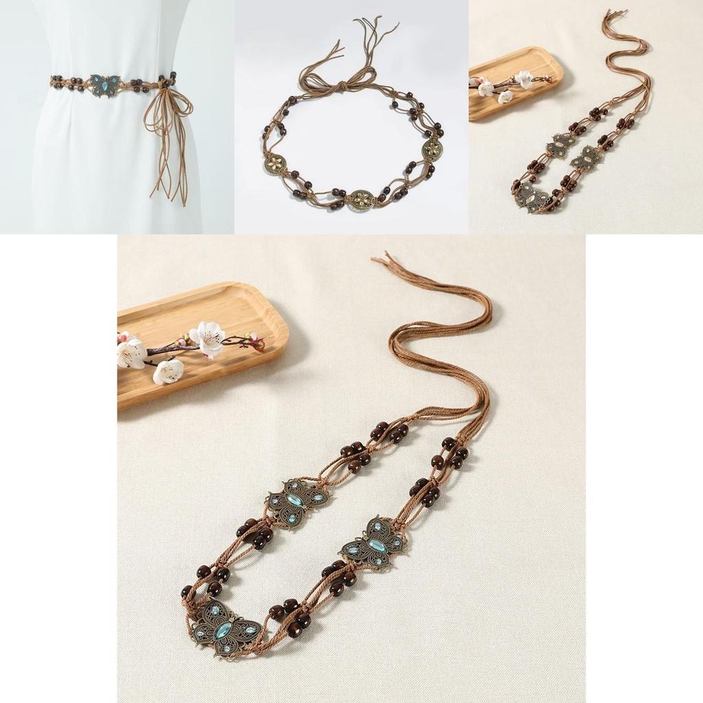 Catena Vita Bohemienne da Donna con Tessuto Intrecciato per Accessori Moda Casual Estivi