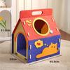 Cat House Cozy Bed Cave Handle Design Warm Funnest Play and Rest Scratch Resistant Easy Assembly