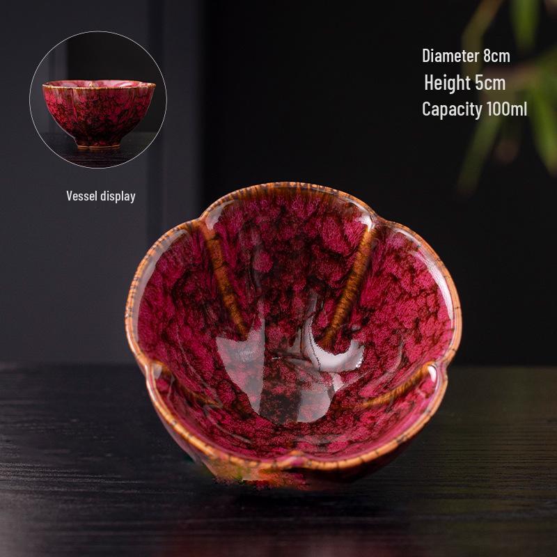 Creative Ceramic Petal Tea Cup - Perfect for Personal Kung Fu Tea Tasting