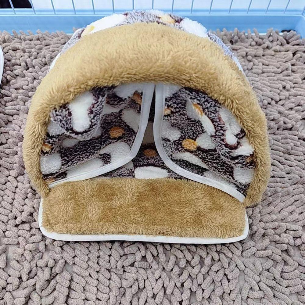Cotton Plush Hamster Bed Washable Hamster Nest Cozy Rabbit House  Indoor Use