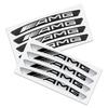 Hot Car Sticker 4Pcs Auto Wheel Hub Badge Tire Rim 3D Stickers For Mercedes Benz AMG W204 W203 W212 W211 W124 W210 GLC GLE CLA C