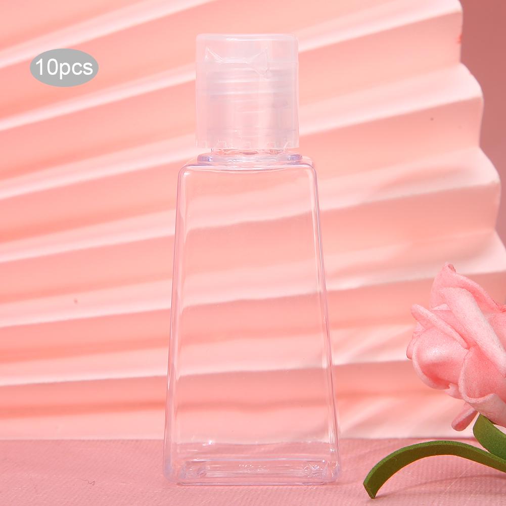 10pcs Lotion Cream Pump Makeup Cosmetic Travel Refillable Plastic Squeeze Bottle 30ml